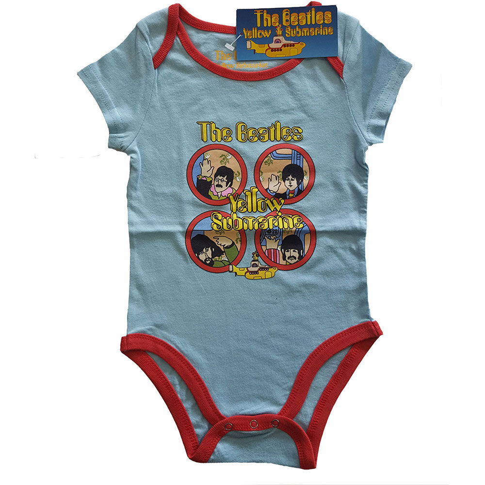 Image of Kids Beatles Babygrow -Yellow Submarine Rock Off